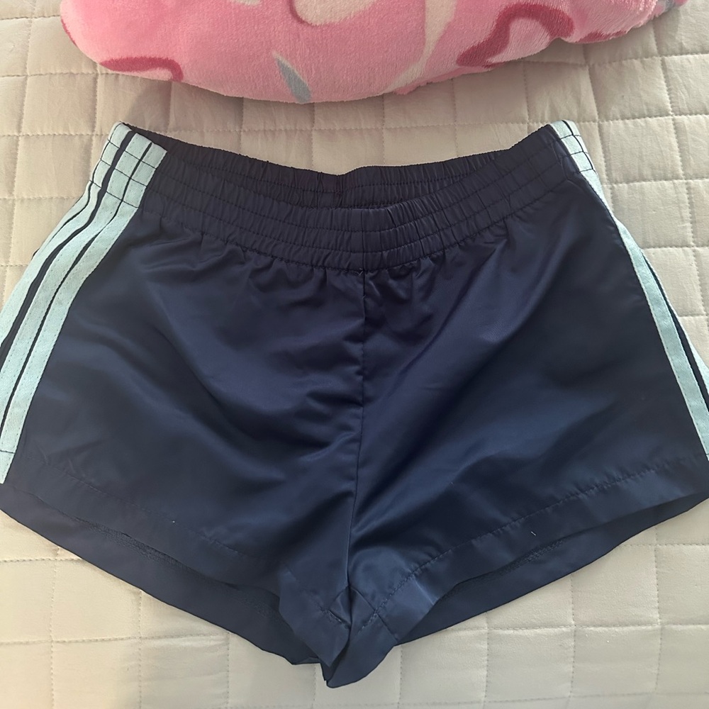 EDIKTED TRACK SHORTS (Navy with light blue stripe)